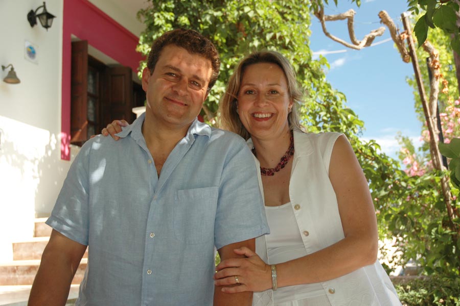 Jannis und Ulrike von Pension Ermioni Jannis en Ulrike van Pension Ermioni