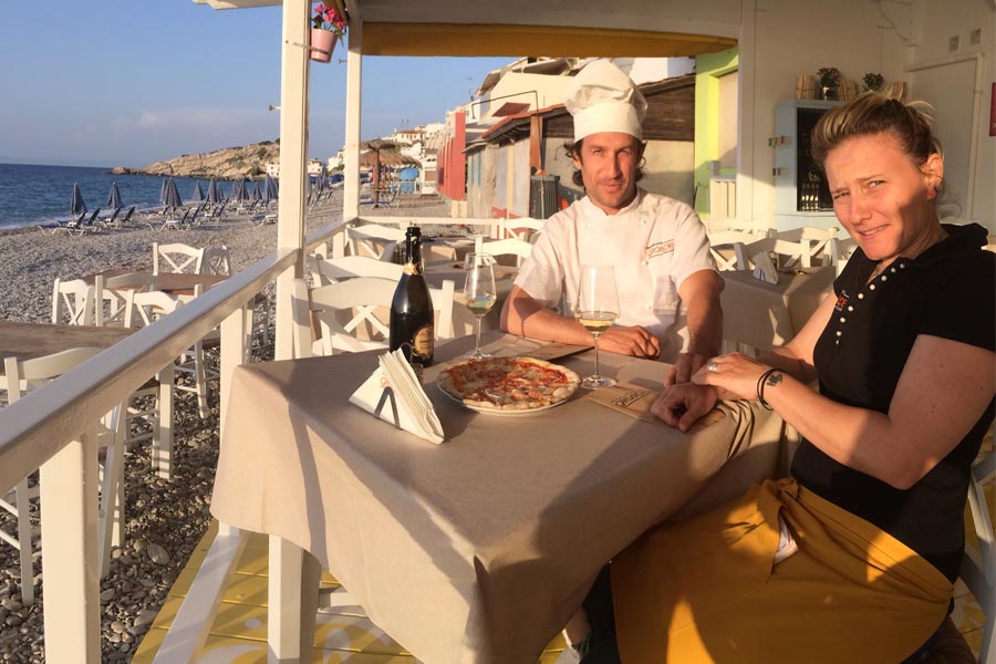 Italiaans restaurant girasole in Kokkari